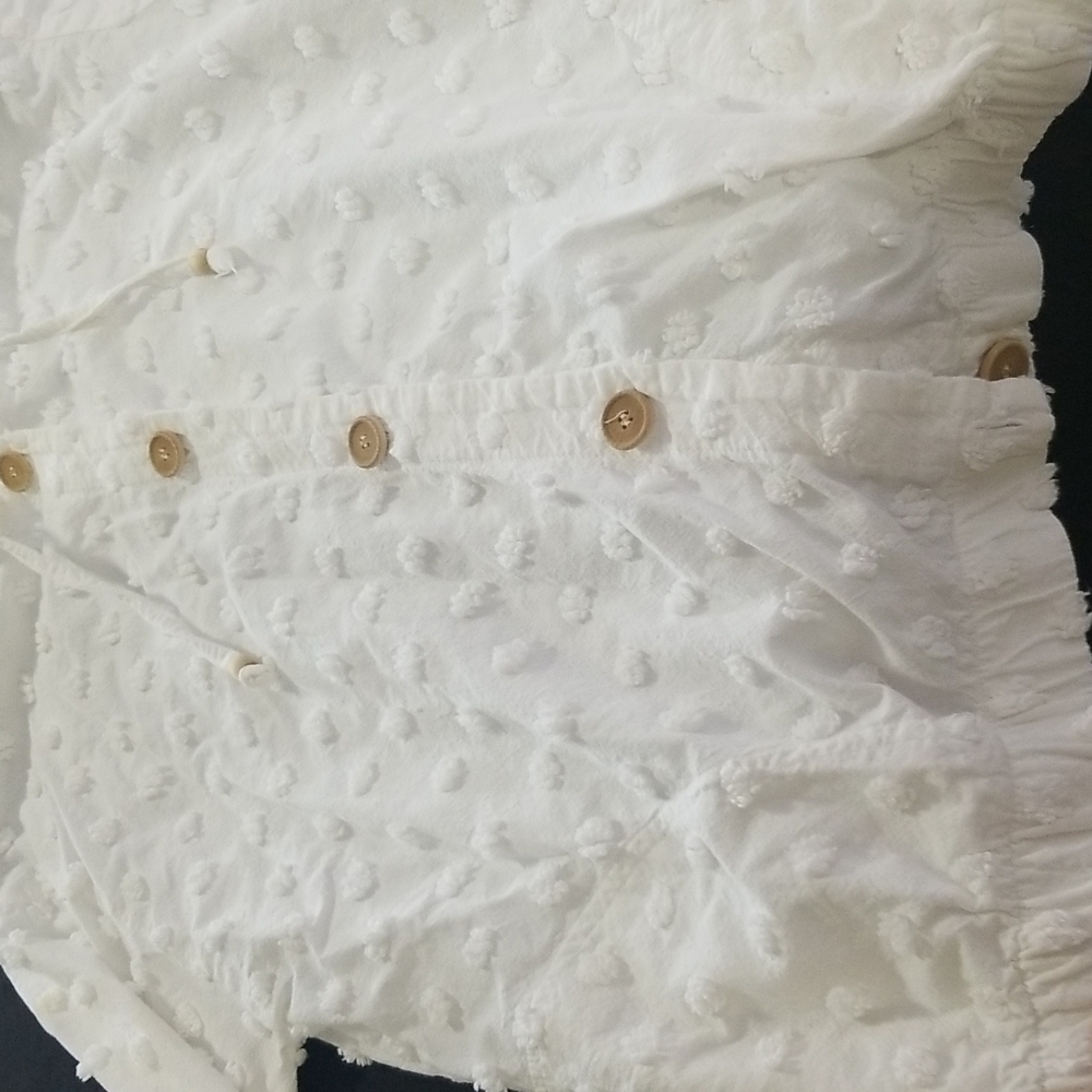 Produce Company - Off-White Textured Button Up Jacket - Picture 5 of 12